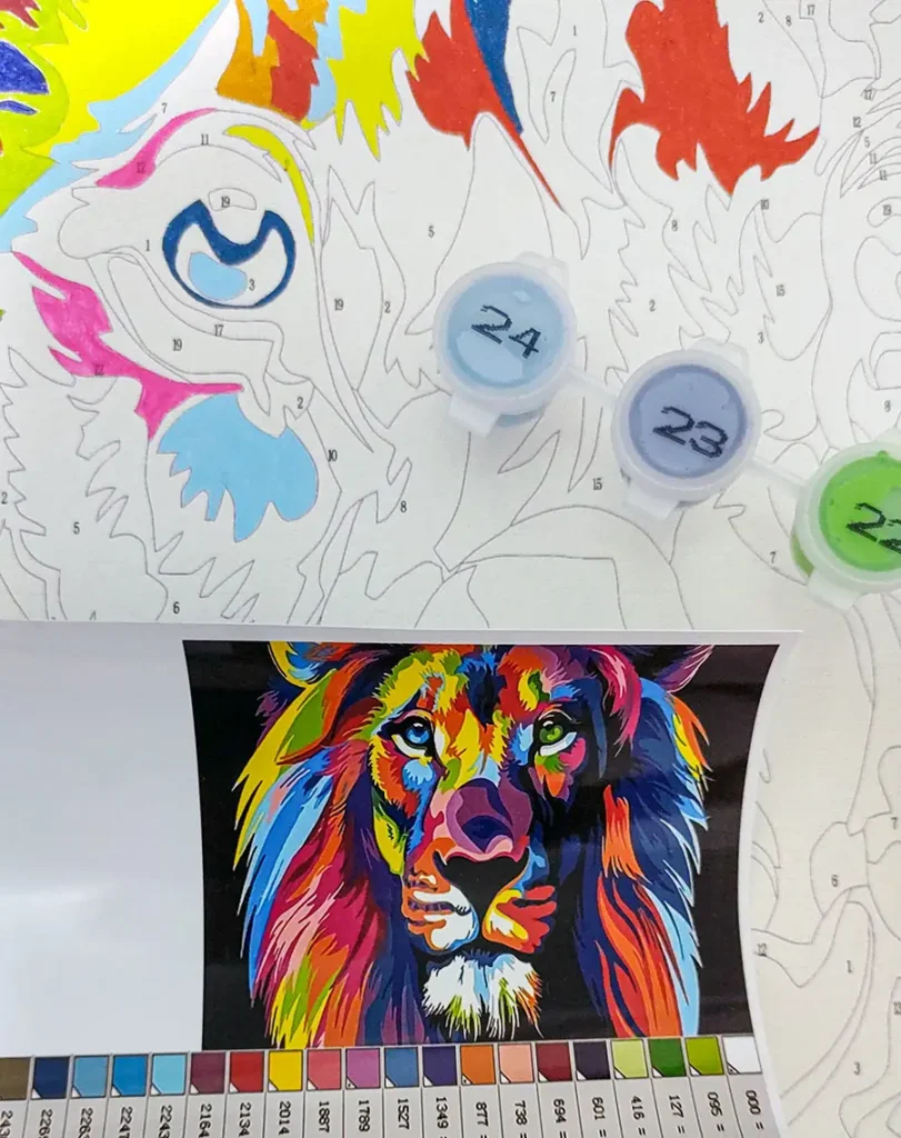 Review: Kit de Pintura por Números 1 kit pintura por numeros inicio detalhes