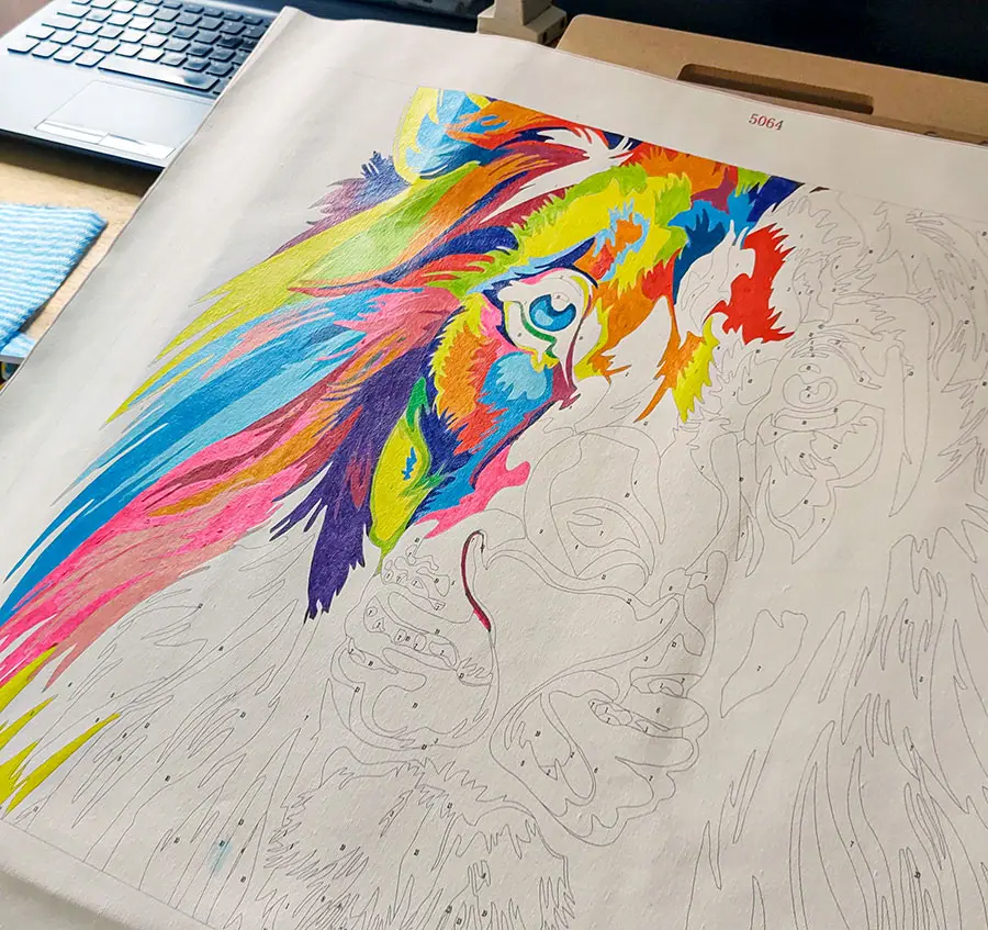 Review: Kit de Pintura por Números 4 kit pintura por numeros meio