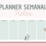 Planner Semanal Relax Grátis
