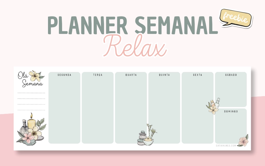 Planner Semanal Relax Grátis